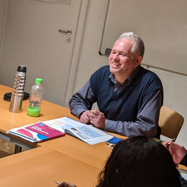 Martin im Deutschkurs